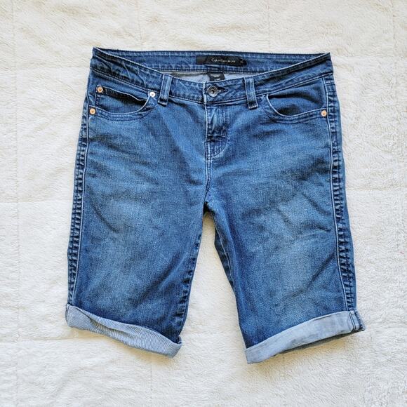 Calvin Klein Rolled Cuff Bermuda Shorts - Picture 1 of 4